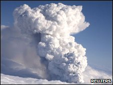 The volcanic ash cloud