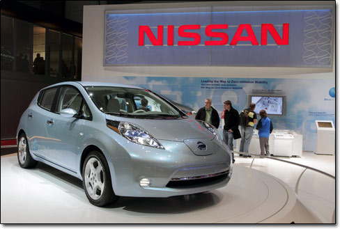 Leaf electric car from Nissan