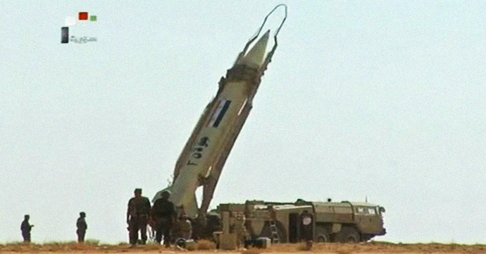 Syrian SCUD launcher, Syrian state TV