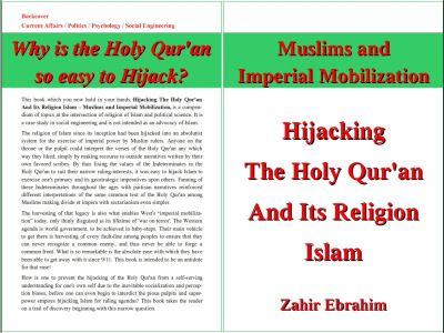 Click to Download PDF: Hijacking the Holy Qur'an and Islam 1st Print Edition March 2013