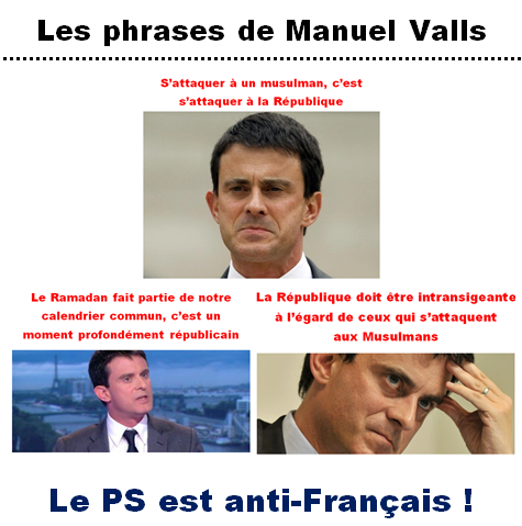 LES PHRASES DE MANUEL VALLS Valls est un apprenti dictateur qui n’aime pas les Français