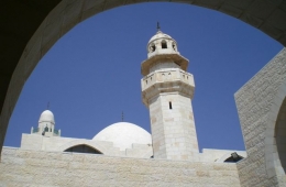 Mosque in Jordan. With this blue sky and the white walls, prayers have to reach heaven immediately.// Janell Peske