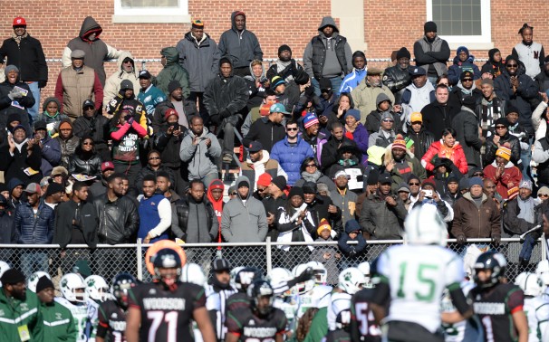 A packed house was on hand to watch H.D. Woodson battle Wilson in the 44th annual Turkey Bowl. 