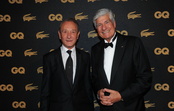 Bertrand Delanoë (homme politique de l'année 2013) et Maurice Levy (businessman de l'année 2013)