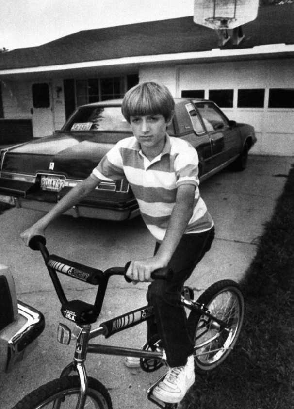 School officials barred 13-year-old Ryan White from attending middle school after learning he had contracted HIV during treatment for hemophilia. White, seen here in front of his house in Kokomo, Ind., died on April 8, 1990, at age 18.