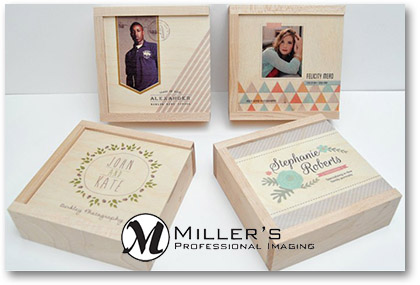 Millers USB wood box Luxe