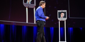 Edward Snowden at TED 2014 in Vancouver, British Columbia. Photo: Bret Hartman/TED