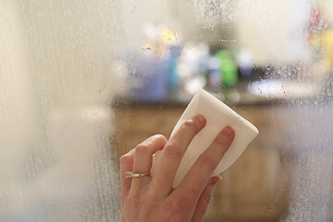 Magic Eraser to Clean Glass Shower Doors
