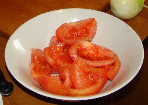 припущенные помидоры