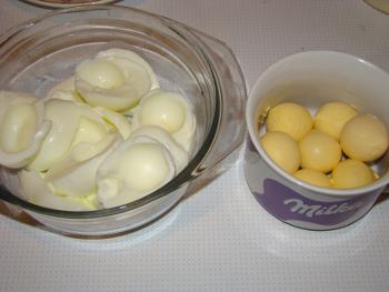 яйца белки и желтки отдельно