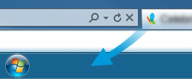 Drag MSN icon to Windows taskbar