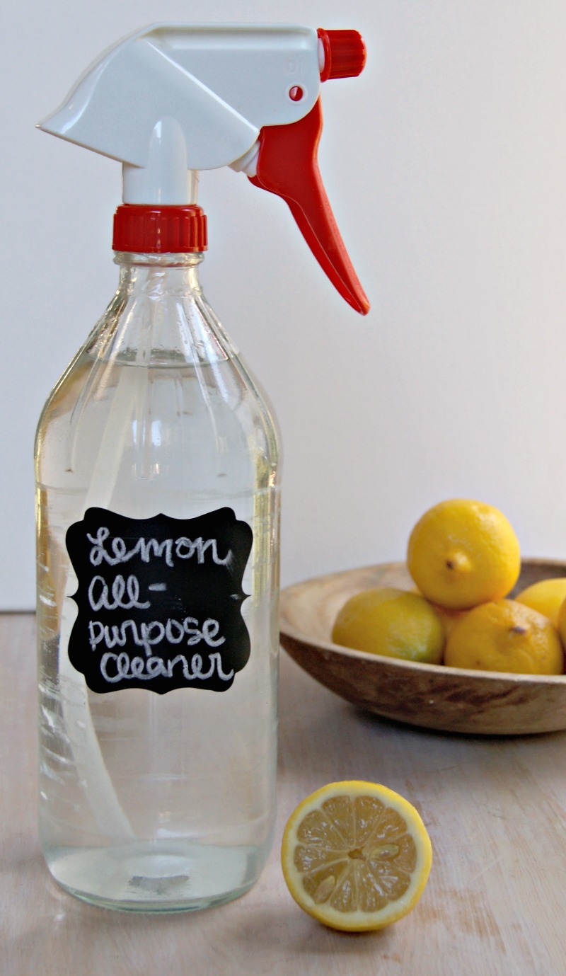 I love cleaning with lemons! This all-natural  all-purpose lemon cleaner is non-toxic and works so well! thesproutingseed.com