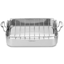 Cuisinart MCP117-16BR MultiClad Pro Stainless 20.8-Inch Rectangular Roaster with Rack