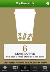 starbucks rewards card gamification example