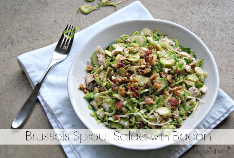 brussels sprout salad! thesproutingseed.com