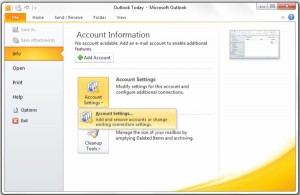Outlook Email Configuration