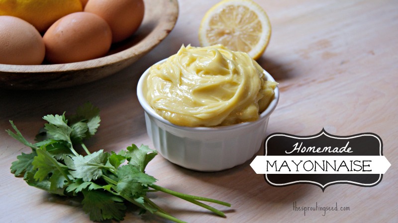 homemade mayo thesproutingseed.com