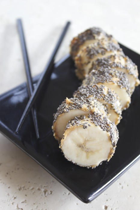 Banana Sushi Chia “Tempura” Roll