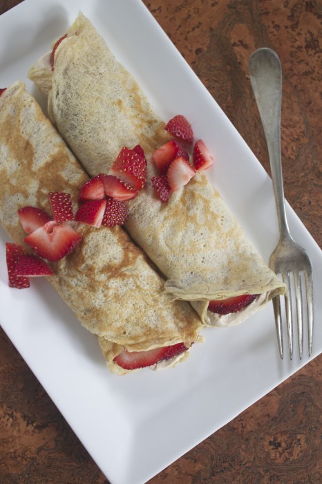 Whole Wheat Banana Crepes from Healthy Food For Living