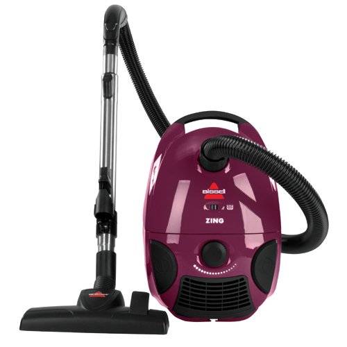 BISSELL Zing Bagged Canister Vacuum, Purple 4122