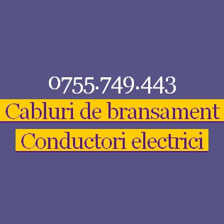 Cablu electric bransament subteran, conductori electrici instalatii electrice