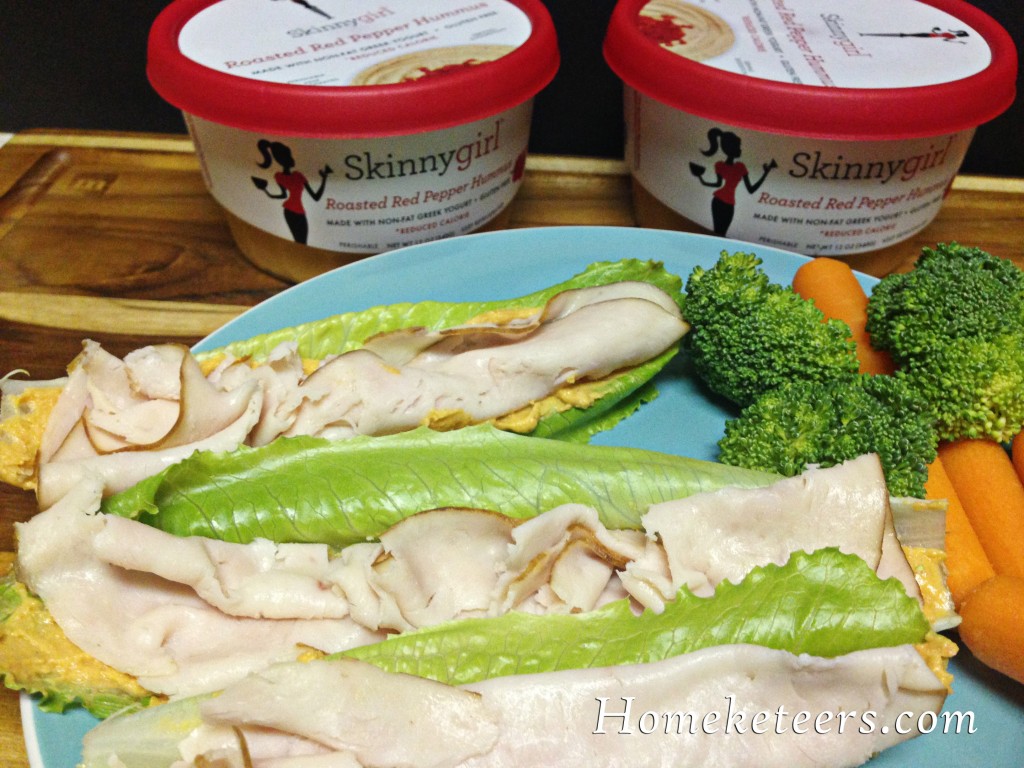 Skinny Girl Greek Yogurt Hummus Lettuce Wraps #NowThisIsSkinnyDipping #Sponsored #MC
