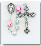 Image of Crystal Swarovski Sterling Rosary