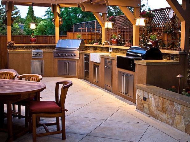 Outdoor Kitchen Design Ideas With Kitchen Outdoor Sink