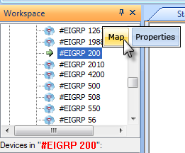 Map EIGRP 200 Devices