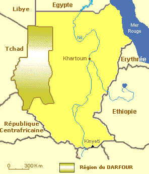 Carte du Darfour