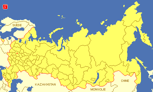 Carte de la Russie