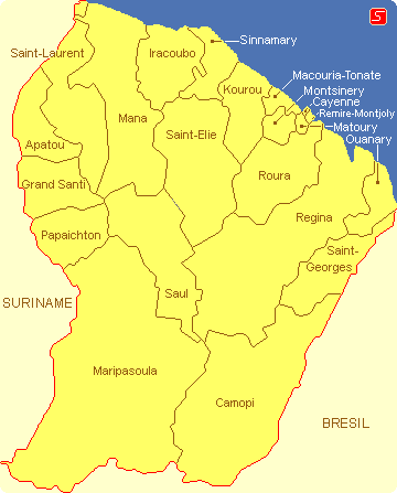 Communes de la Guyane Française