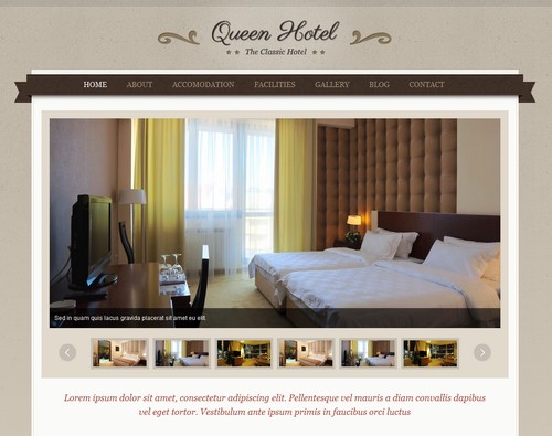 Queen Hotel WP Theme