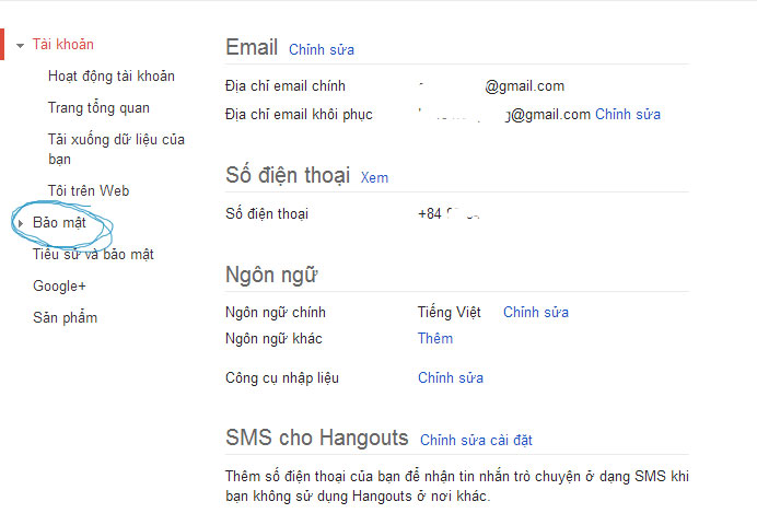 Hướng dẫn đổi mật khẩu Gmail 2