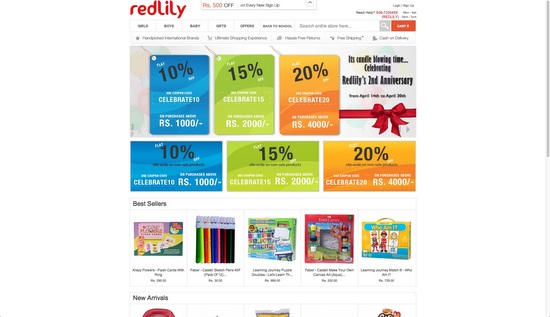 Redlily baby online shopping
