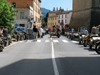 R75 BMW and KS750 Zundapp rally on the streets in Italy.