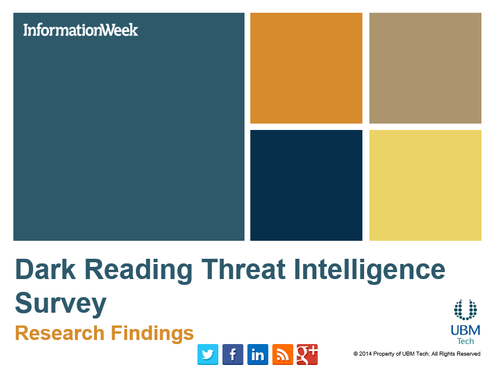 Dark Reading Threat Intelligence Survey 