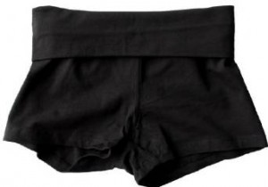 Fold Over Solid or 2 Color Yoga Shorts
