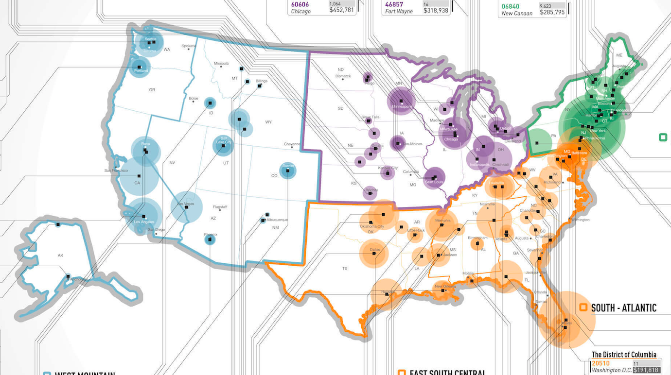 Map: The richest ZIP codes in America