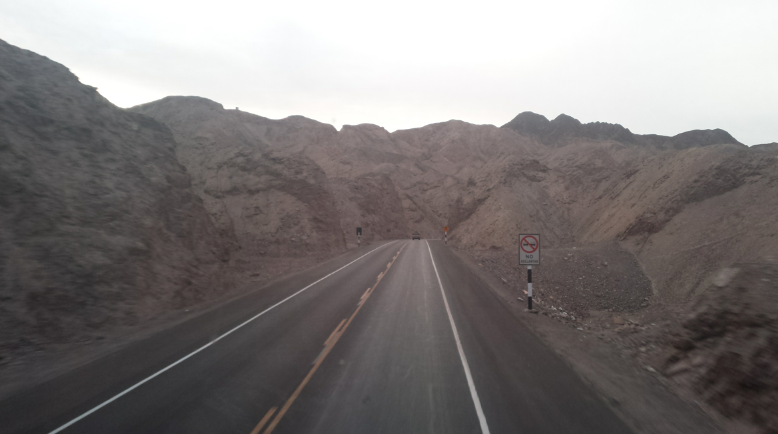 Estrada para Nazca no Peru