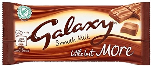 Galaxy Milk Kingsize Chocolate Bar 75 g (Pack of 24)
