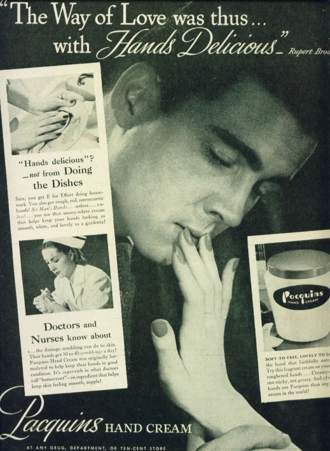 50s hand cream ad
