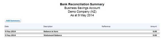 Balance Bank Reconciliation