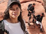 RUNNING WILD WITH BEAR GRYLLS -- "Michelle Rodriguez" Episode 205 -- Pictured: (l-r) Bear Grylls, Michelle Rodriguez -- (Photo by: Mark Challender/NBC/NBCU Photo Bank via Getty Images)