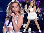 LOS ANGELES, CA - AUGUST 16:  Singer Perrie Edwards of Little Mix performs onstage during the Teen Choice Awards 2015 at the USC Galen Center on August 16, 2015 in Los Angeles, California.  (Photo by Kevin Mazur/Fox/WireImage)