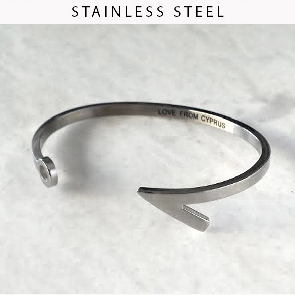 Image of Stainless steel hook cuff - various colours