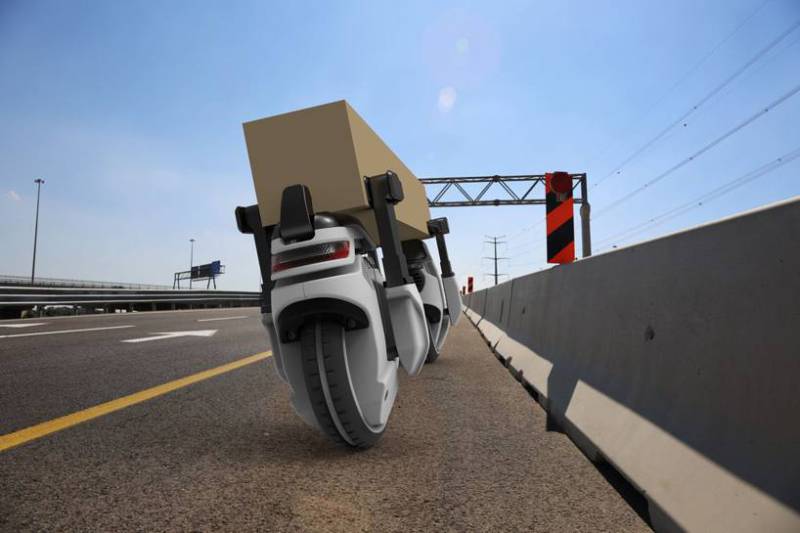 Will robotic wheels replace drones for future home deliveries?