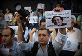 وقفة أمام نقابة الصحفيين للإفراج عن المصور الصحفي "شوكان"، 12 يوليو 2014. تصوير: أحمد حامد - أصوات مصرية