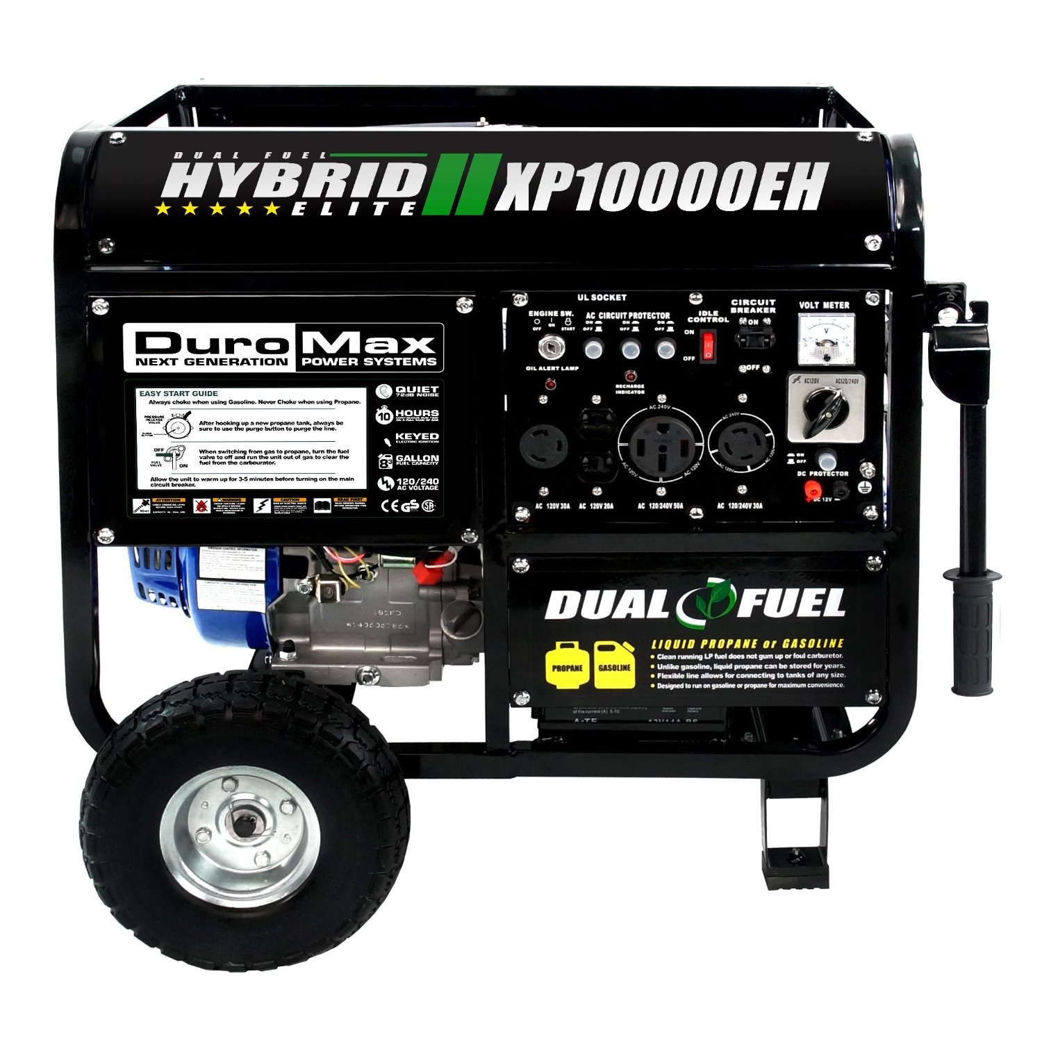 DuroMax Hybrid Dual Fuel Portable Gas Propane Generator Review