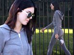 Please contact X17 before any use of these exclusive photos - x17@x17agency.com   Healthy lifestyle secrets of Kendall Jenner showing off a perfect body at gym and juice bar in LA sept 24, 2015 X17online.com